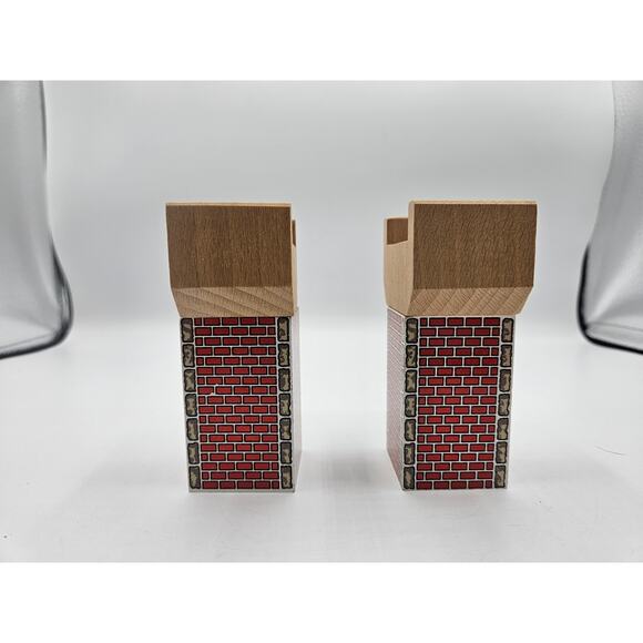 Thomas the‎ Tank Engine Train Wooden Railway Elevated Track Support (2) - Picture 2 of 5